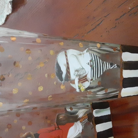 Euc! ๐๐ Mackenzie- childs, set of 4 glasses- NO FOX - Picture 4 of 4